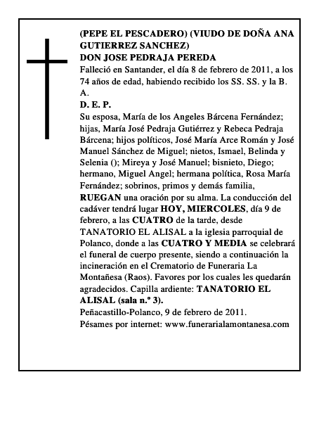 DON JOSE PEDRAJA PEREDA