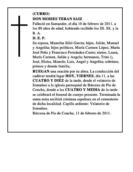 DON MOISES TERAN SAIZ