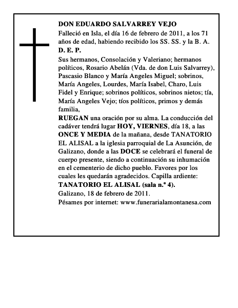 DON EDUARDO SALVARREY VEJO