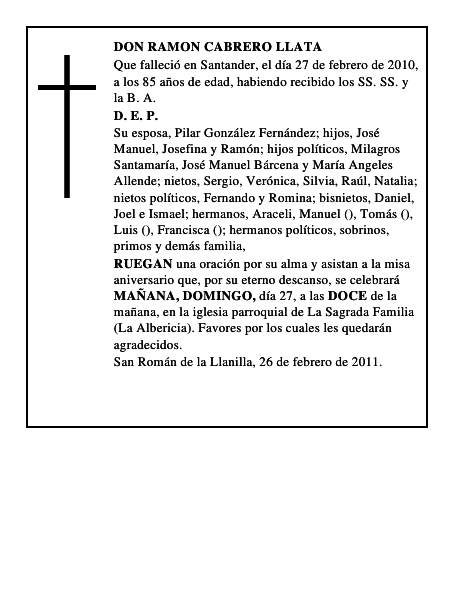 DON RAMON CABRERO LLATA