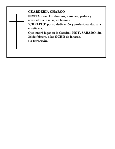 GUARDERIA CHARCO