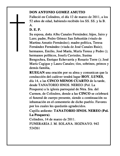 DON ANTONIO GOMEZ AMUTIO