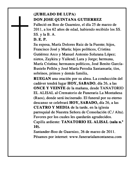 DON JOSE QUINTANA GUTIERREZ