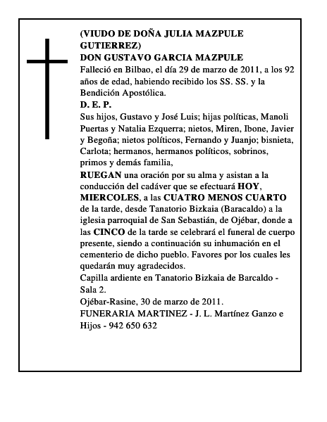 DON GUSTAVO GARCIA MAZPULE