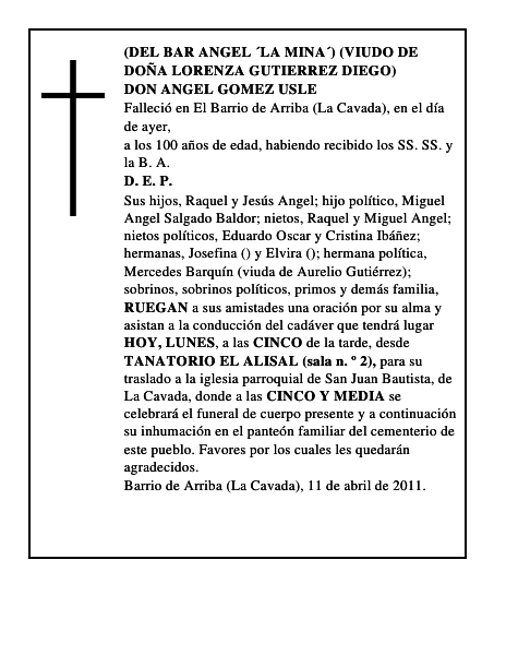 DON ANGEL GOMEZ USLE