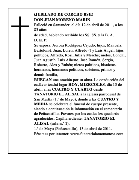 DON JUAN MORENO MARIN