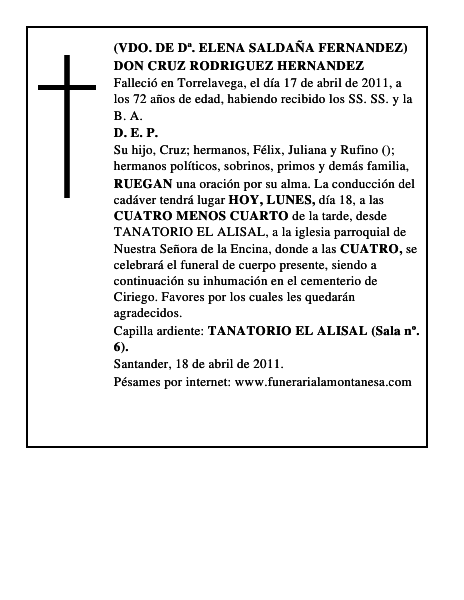 DON CRUZ RODRIGUEZ HERNANDEZ