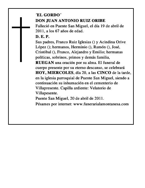 DON JUAN ANTONIO RUIZ ORIBE