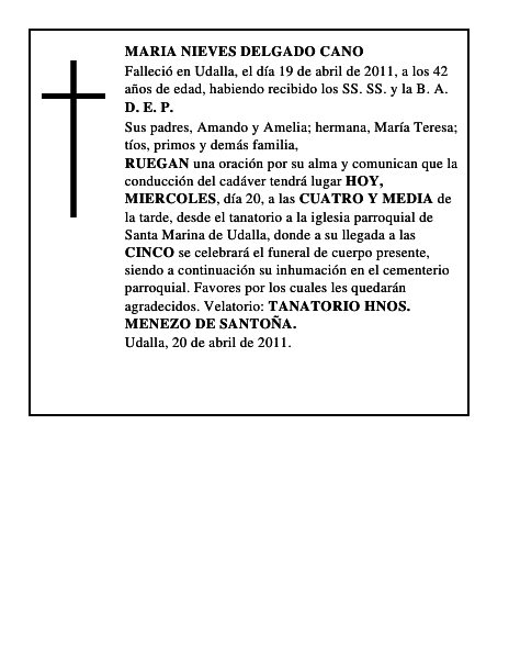 MARIA NIEVES DELGADO CANO