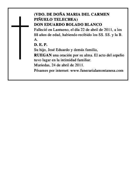 DON EDUARDO BOLADO BLANCO