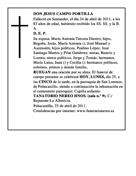 DON JESUS CAMPO PORTILLA
