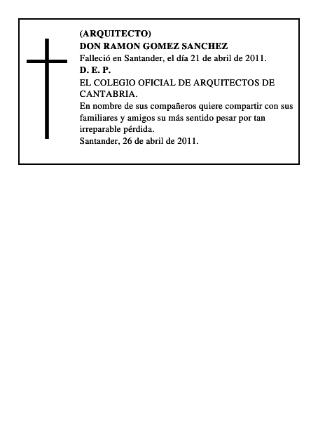 DON RAMON GOMEZ SANCHEZ