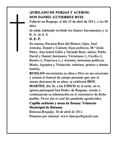 DON DANIEL GUTIERREZ RUIZ
