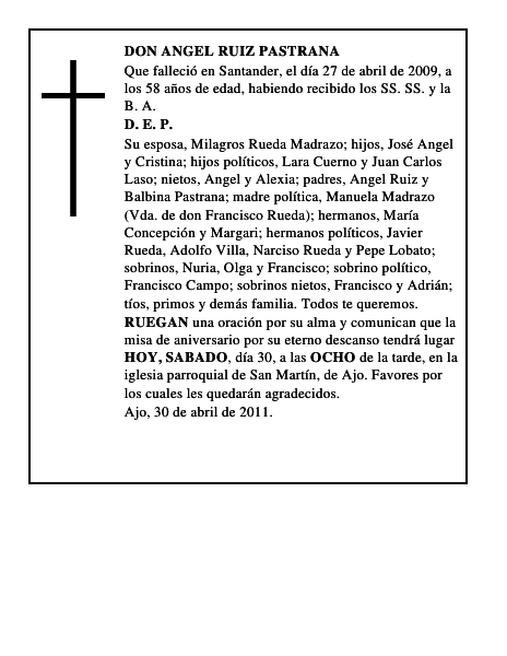 DON ANGEL RUIZ PASTRANA