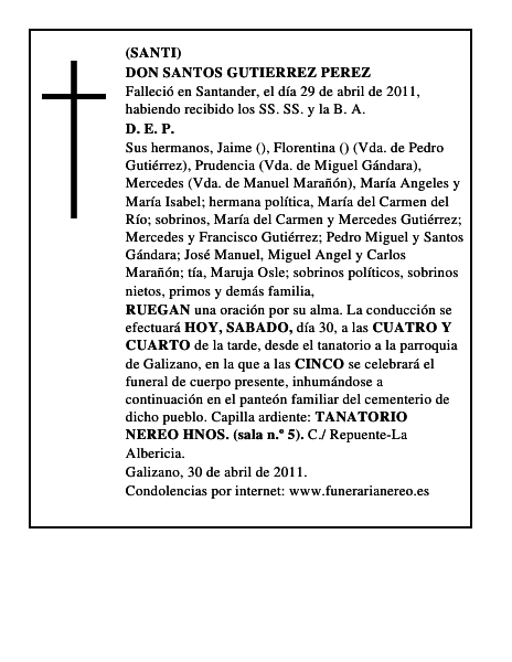 DON SANTOS GUTIERREZ PEREZ