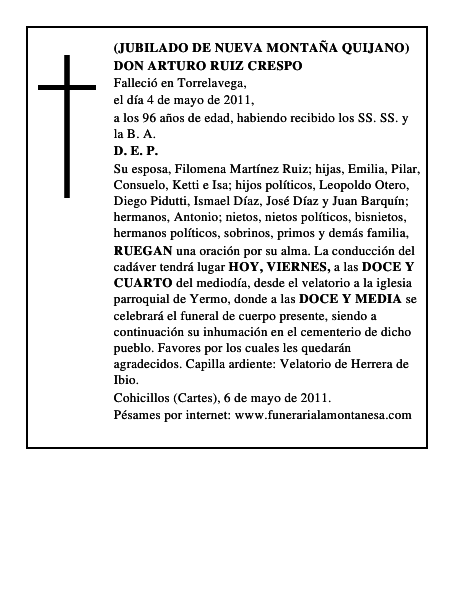 DON ARTURO RUIZ CRESPO