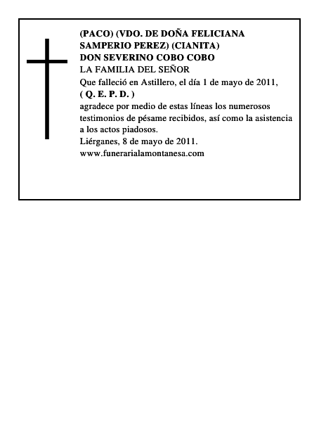 DON SEVERINO COBO COBO