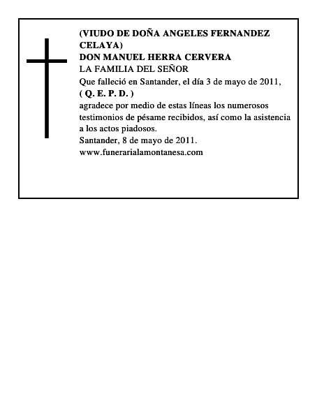 DON MANUEL HERRA CERVERA
