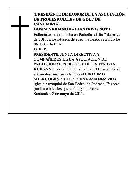 Don Severiano Ballesteros Sota