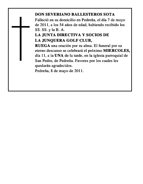 Don Severiano Ballesteros Sota