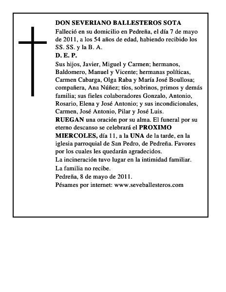 Don Severiano Ballesteros Sota