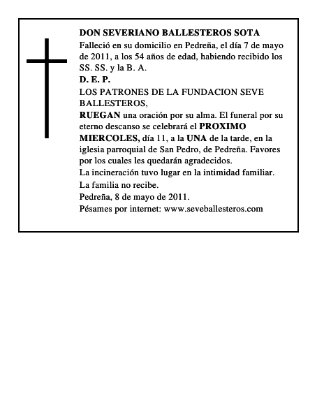 Don Severiano Ballesteros Sota