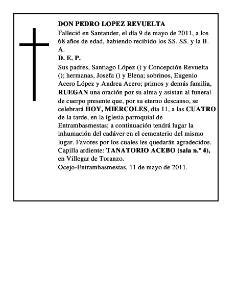 DON PEDRO LOPEZ REVUELTA