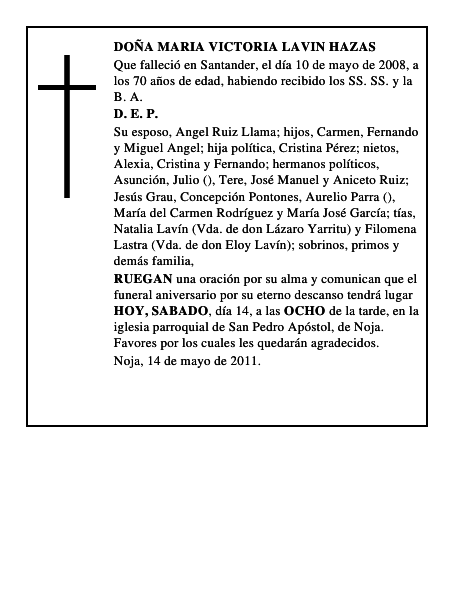 DOÑA EMILIA CONDE BOLIVAR