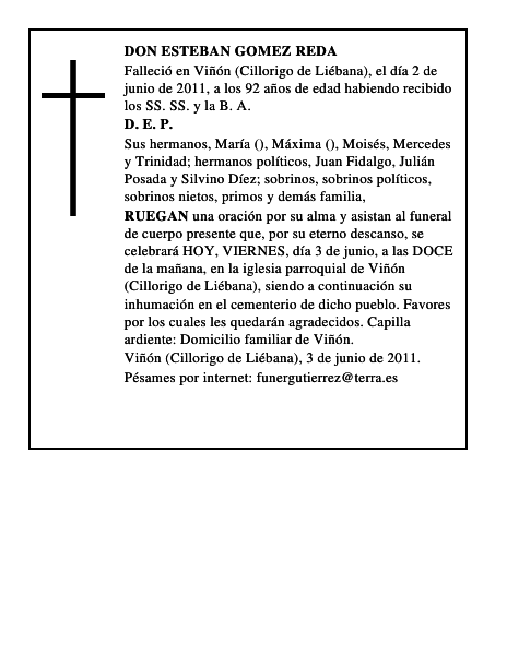 DON ESTEBAN GOMEZ REDA