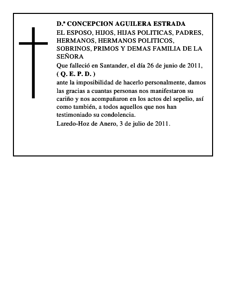 D.ª CONCEPCION AGUILERA ESTRADA