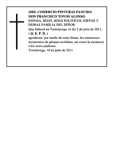 DON FRANCISCO TOYOS ALONSO