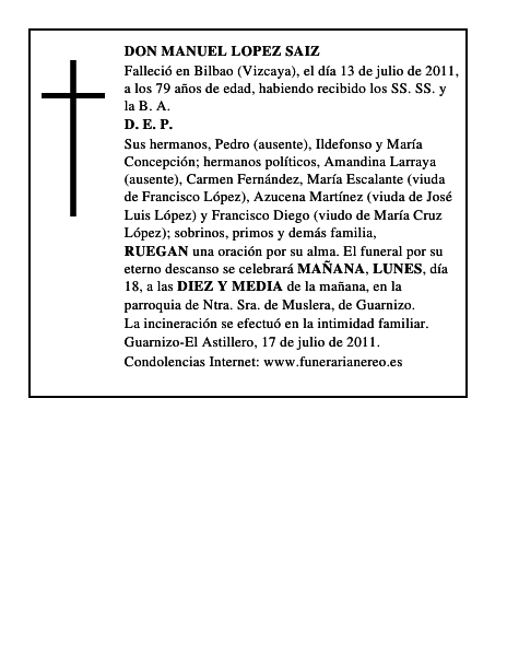 DON MANUEL LOPEZ SAIZ