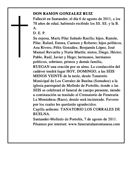 DON RAMON GONZALEZ RUIZ