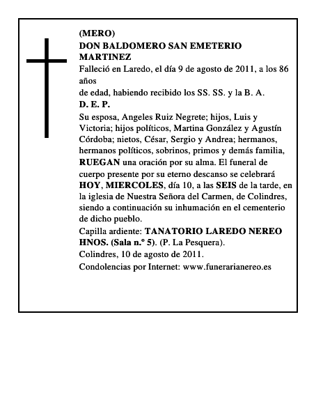DON BALDOMERO SAN EMETERIO MARTINEZ