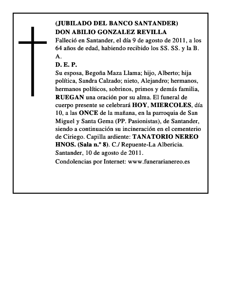 DON ABILIO GONZALEZ REVILLA