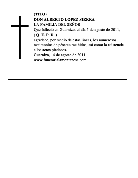DON ALBERTO LOPEZ SIERRA