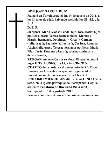 DON JOSE GARCIA RUIZ