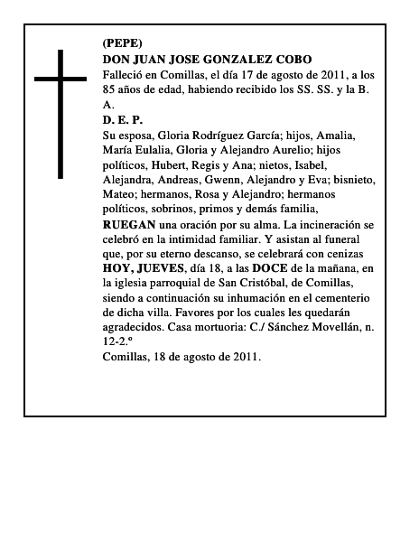 DON JUAN JOSE GONZALEZ COBO
