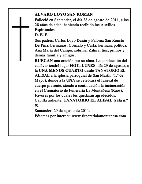 ALVARO LOYO SAN ROMAN