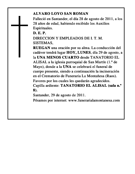 ALVARO LOYO SAN ROMAN