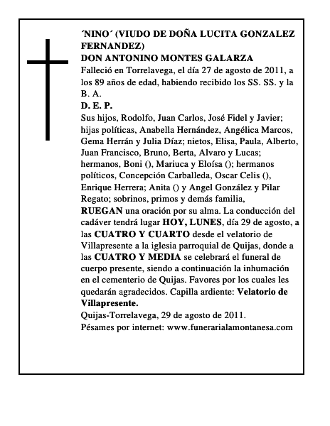 DON ANTONINO MONTES GALARZA