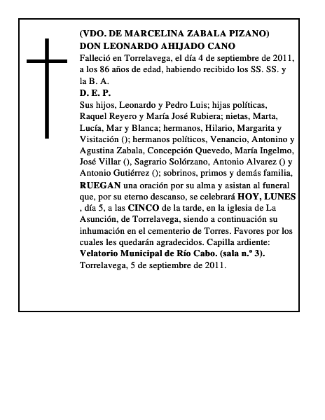 DON LEONARDO AHIJADO CANO