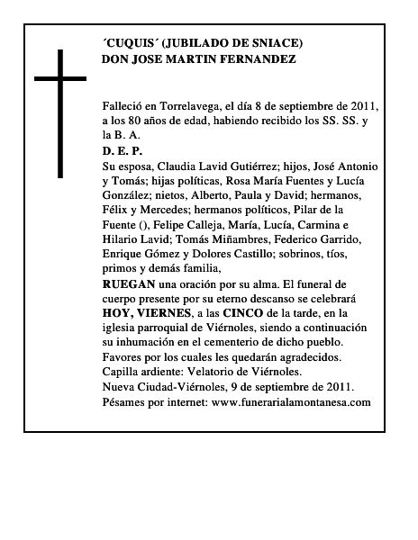 DON JOSE MARTIN FERNANDEZ