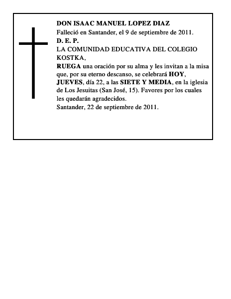 DON ISAAC MANUEL LOPEZ DIAZ