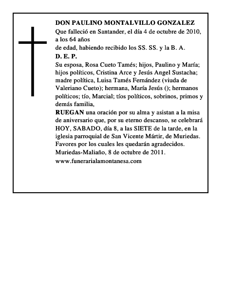 DON PAULINO MONTALVILLO GONZALEZ