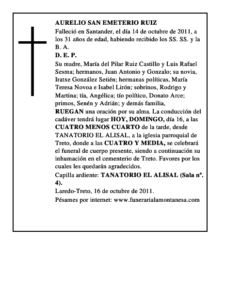 AURELIO SAN EMETERIO RUIZ