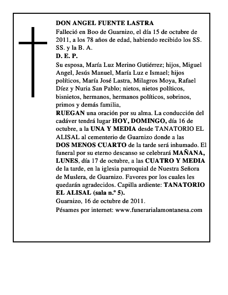 DON ANGEL FUENTE LASTRA