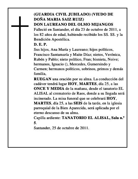 DON LAUREANO DEL OLMO MIJANGOS