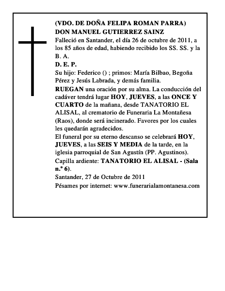 DON MANUEL GUTIERREZ SAINZ