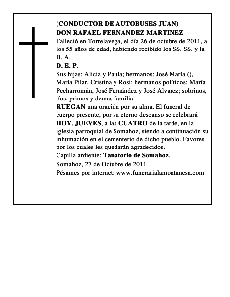 DON RAFAEL FERNANDEZ MARTINEZ